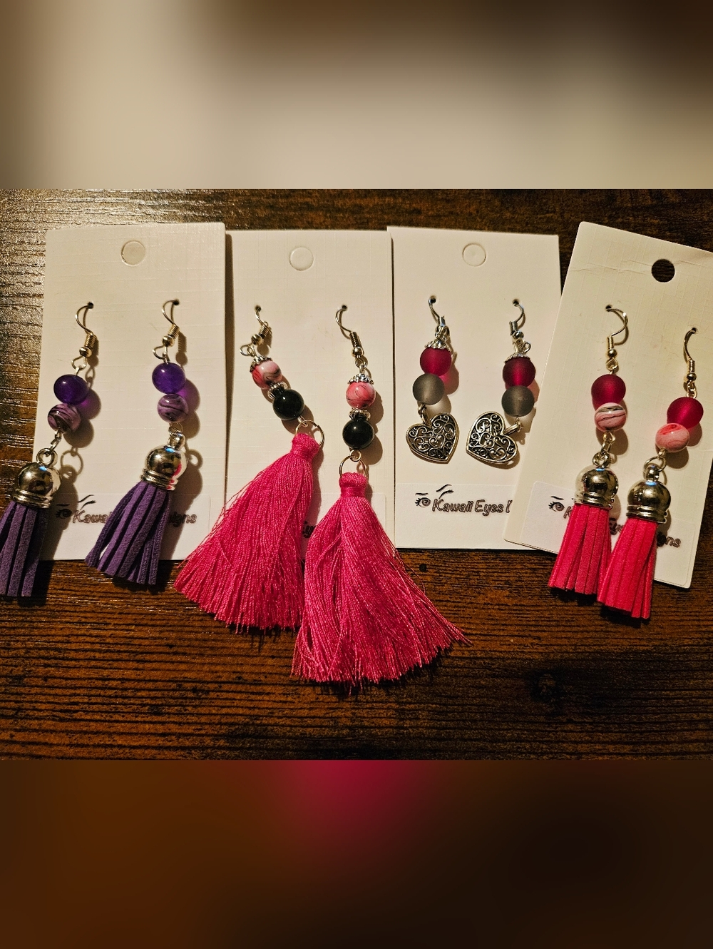Tassel Beaded Drop Earrings Bundle